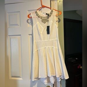 Brand new BCBG white lace dress . New with tag